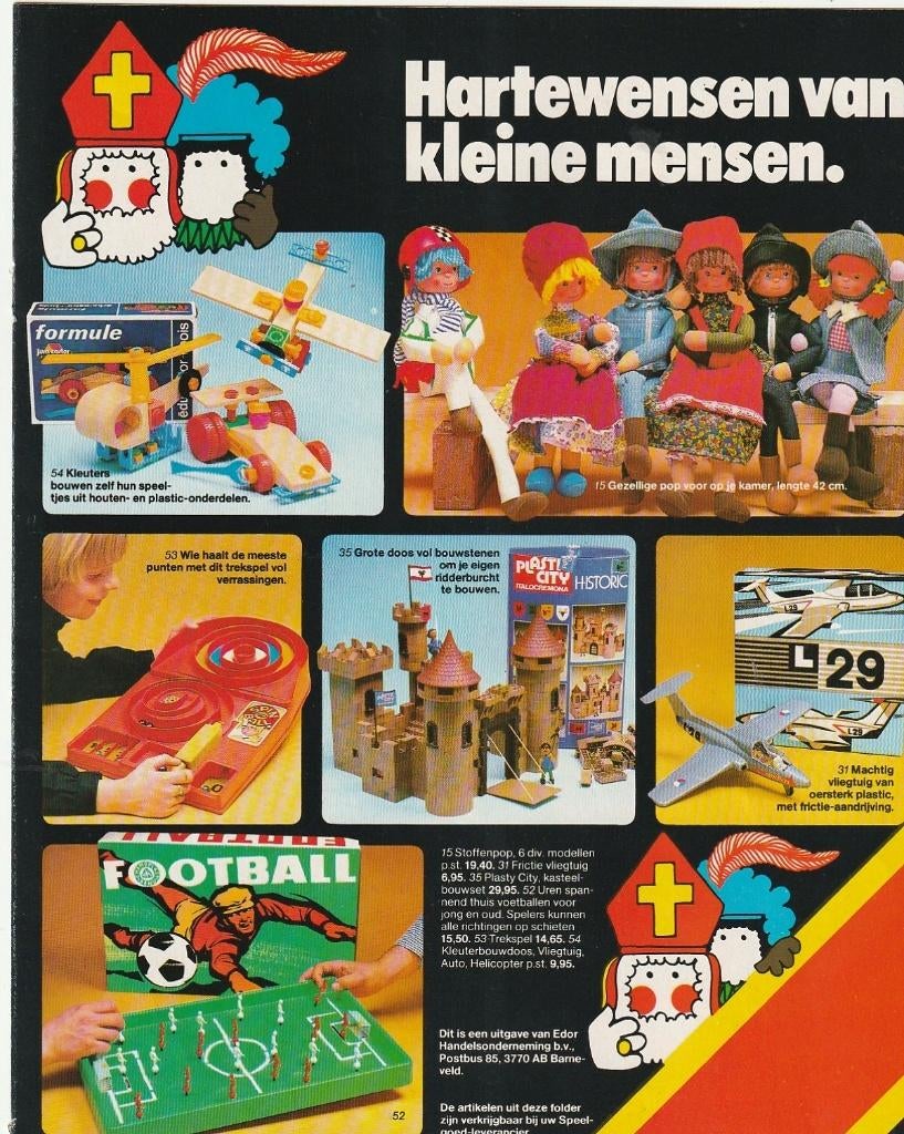 Vintage 1978 Edor Sinterklaas speelgoedgids Matchbox Lundby, Verzamelen, Verzenden, 1960 tot 1980, Nederland, Tijdschrift