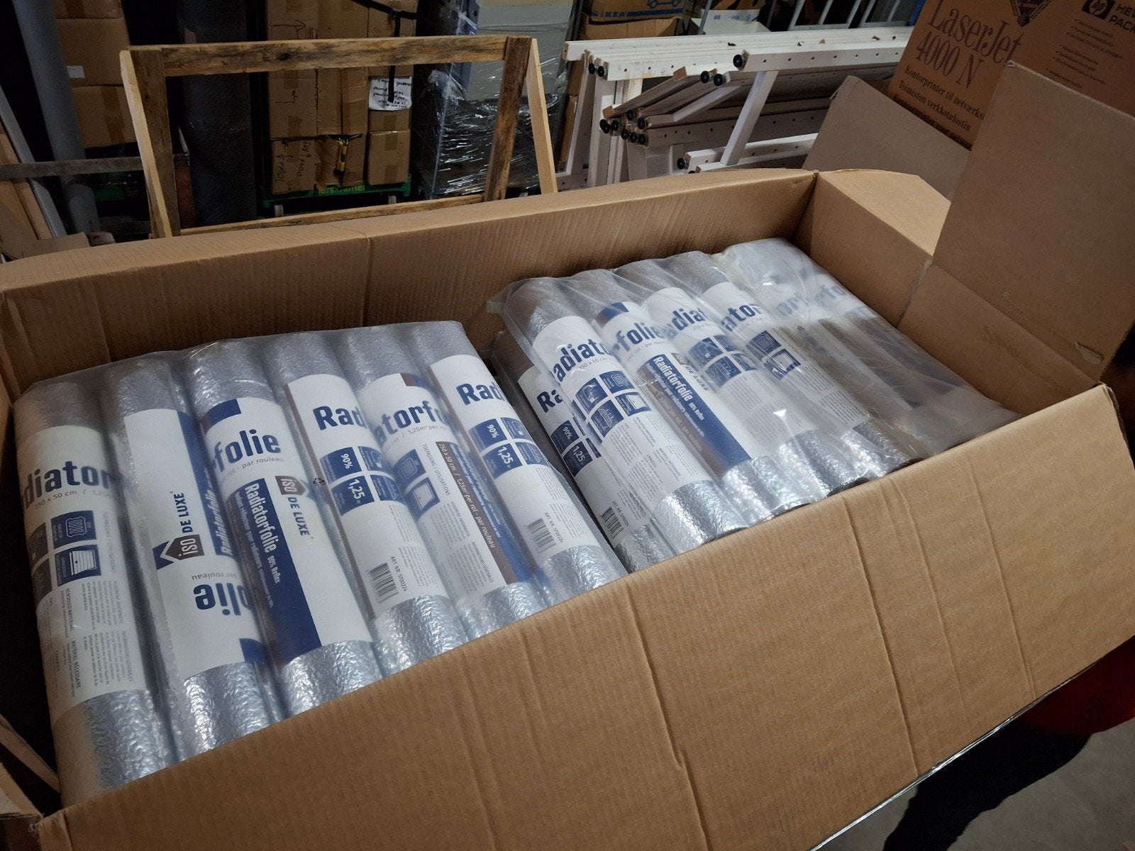Grote Partij Radiatorfolie ISO De Luxe 864 rollen vanaf:, Doe-het-zelf en Verbouw, Overige materialen, Nieuw, Minder dan 5 m²