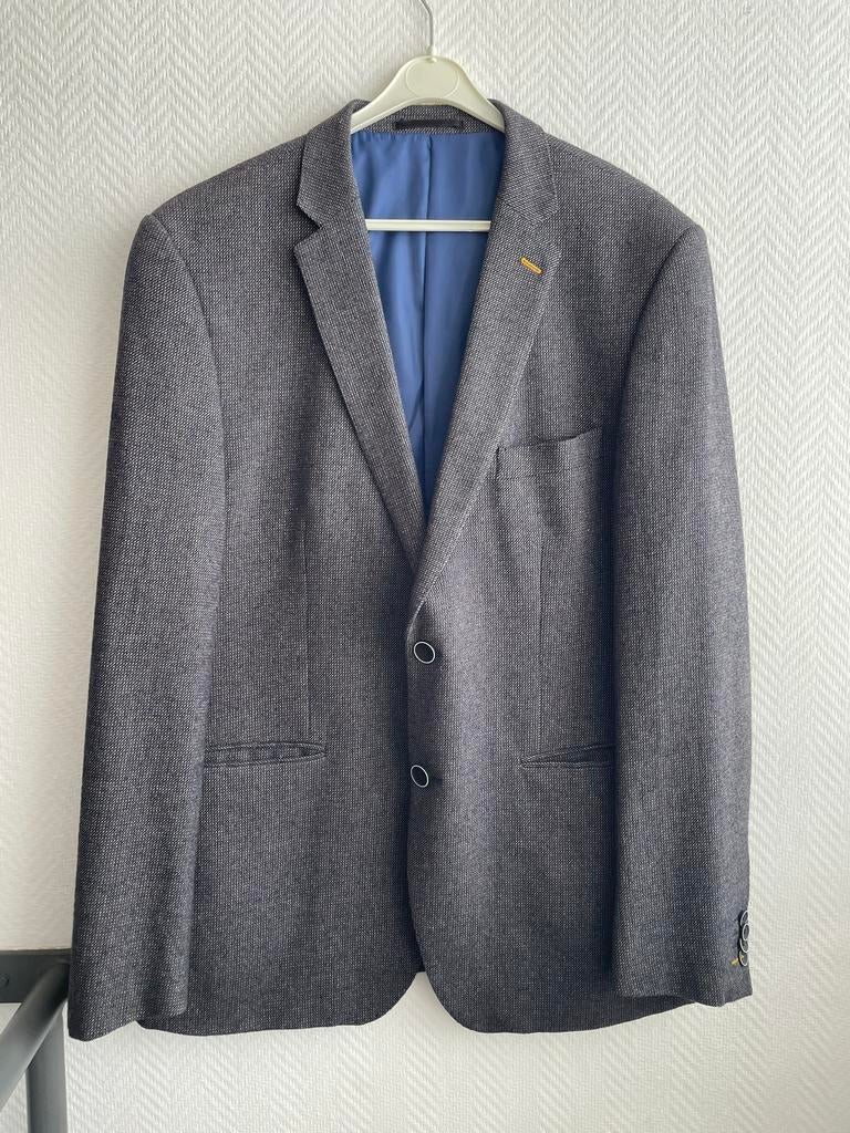 Heren colbert grijs, merk LIV, maat 54, wol blend, Ophalen of Verzenden, Zo goed als nieuw, Maat 52/54 (L), Grijs