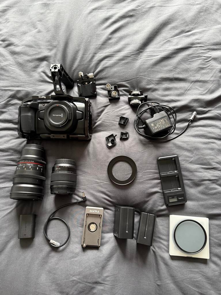 Blackmagic Pocket Cinema Camera 4k met accessoires, Audio, Tv en Foto, Videocamera's Digitaal, Full HD, Overige soorten, Minder dan 8x