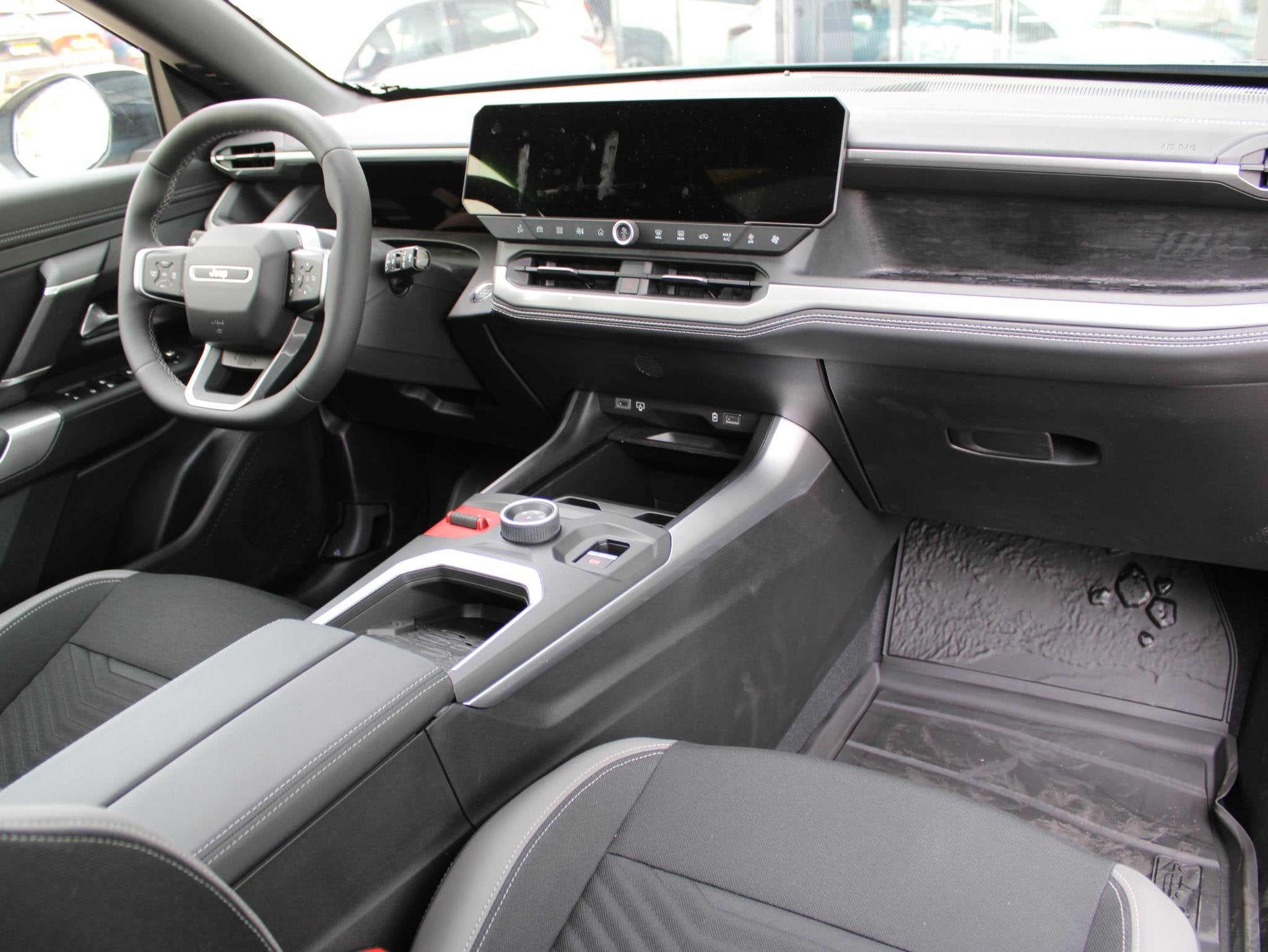 Jeep Compass First Edition 74 kWh VOORRAAD KORTING, Auto's, Jeep, 12 maanden, 213 pk, Blauw, Leder en Stof