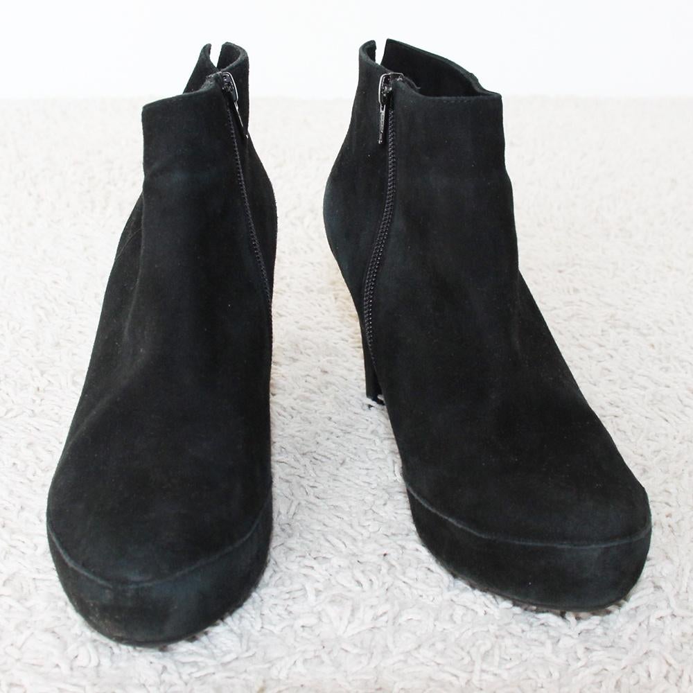 Mooie Suede Unisa Laarsjes (Maat 39) s12 € 20,-, Zwart, Lage of Enkellaarzen, Ophalen of Verzenden, Zo goed als nieuw