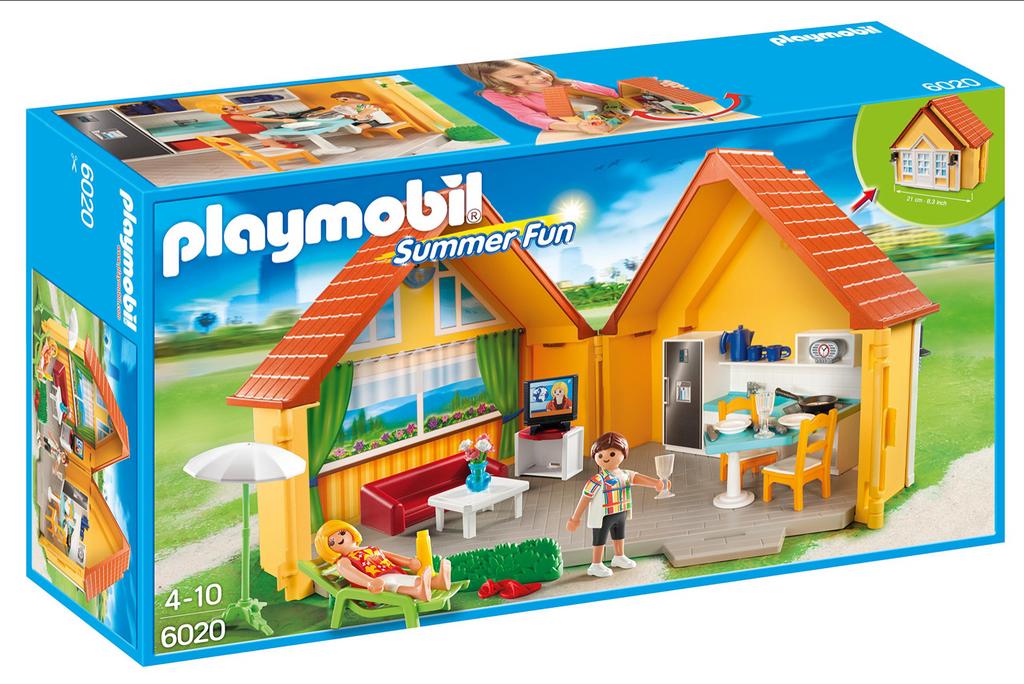 Playmobil Summer Fun Vakantiehuis 6020 (openklapbaar huis), Ophalen of Verzenden, Nieuw, Complete set