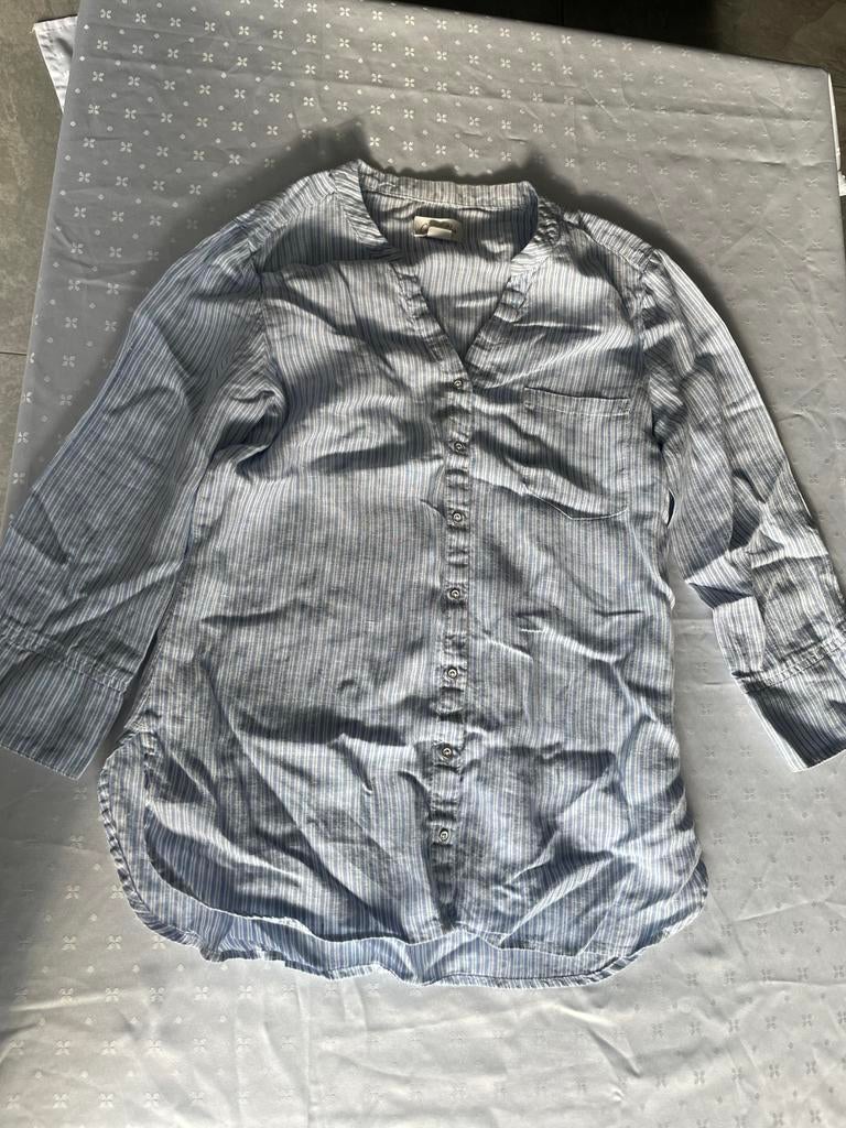 Dames blouse blauw wit gestreept - Maat S, Kleding | Dames, Pyjama's, Ophalen of Verzenden, Zo goed als nieuw