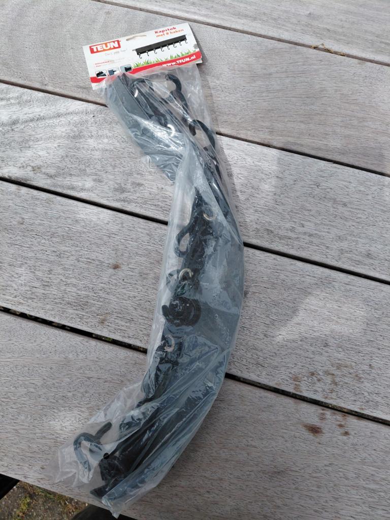 Nieuwe Teun Kapstok met 6 haken - Zwart, Ophalen of Verzenden