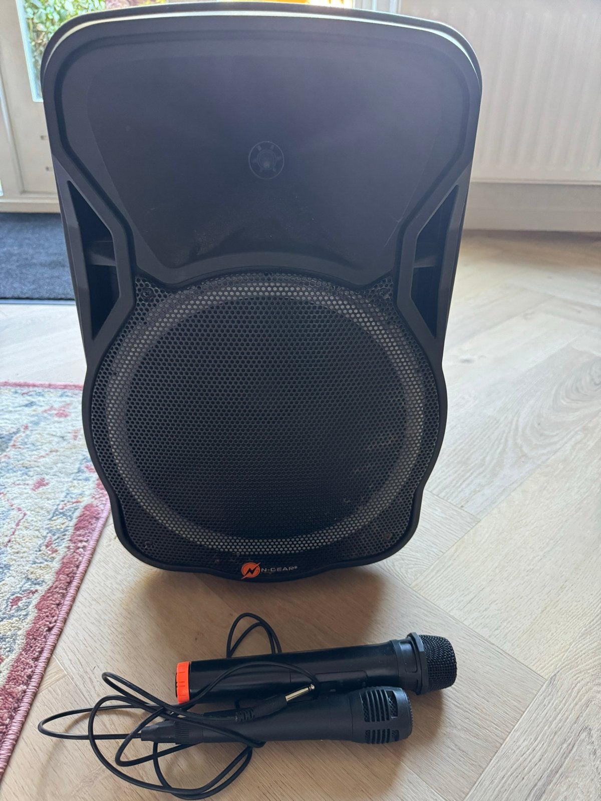 N-GEAR Karaoke Box met Microfoons - Perfect voor Feestjes!, Ophalen, Gebruikt, Complete set