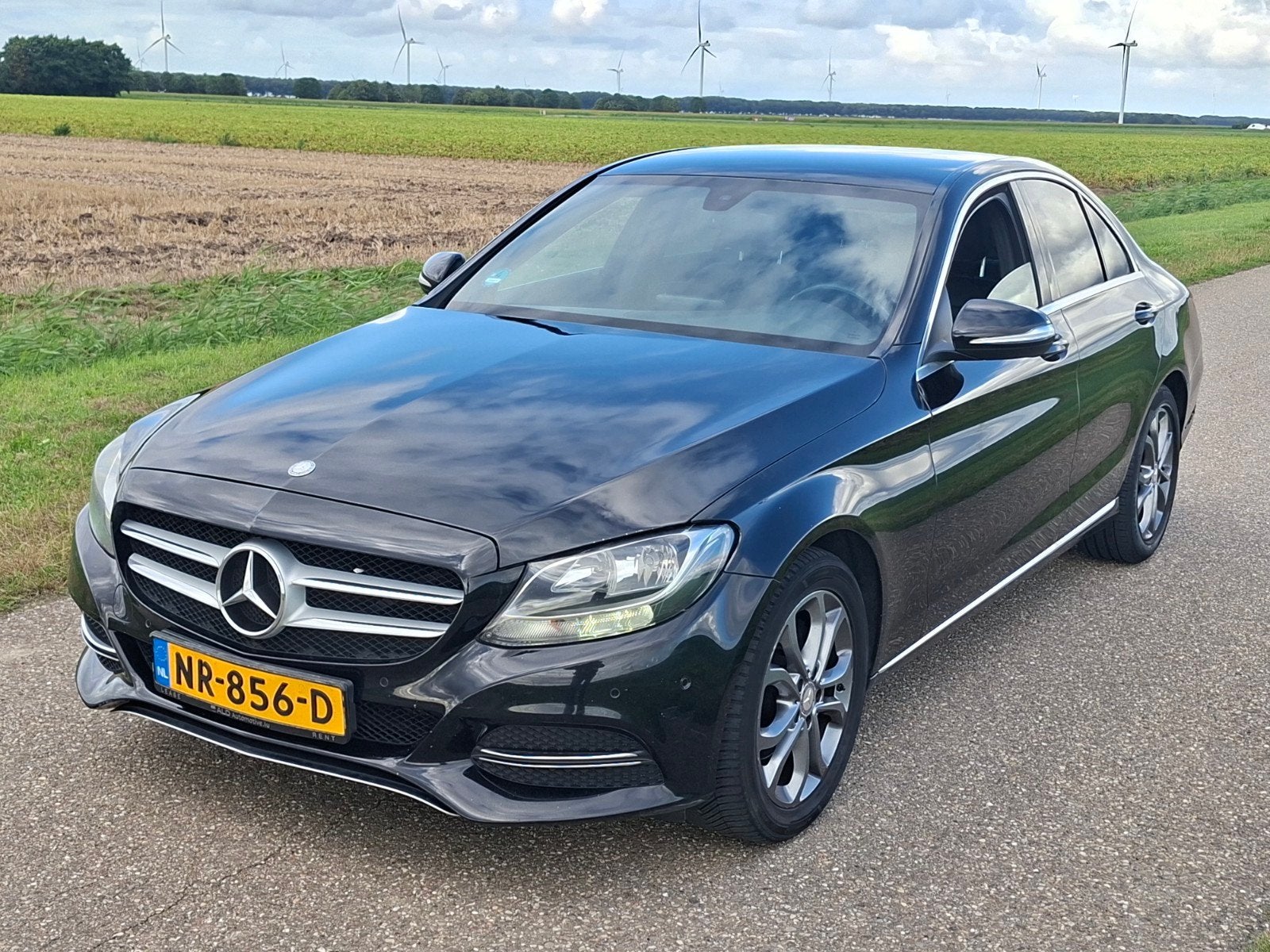 Mercedes-Benz C-Klasse C220 CDI   Euro6 BlueTec Aut7 Zwart, Auto's, Automaat, Achterwielaandrijving, 1800 kg, 4 cilinders