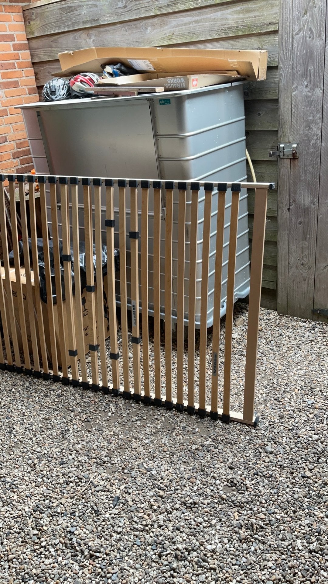 Lattenbodem 120cm x 200cm, Huis en Inrichting, Slaapkamer | Bedden, Ophalen, Beige, Zo goed als nieuw, Twijfelaar