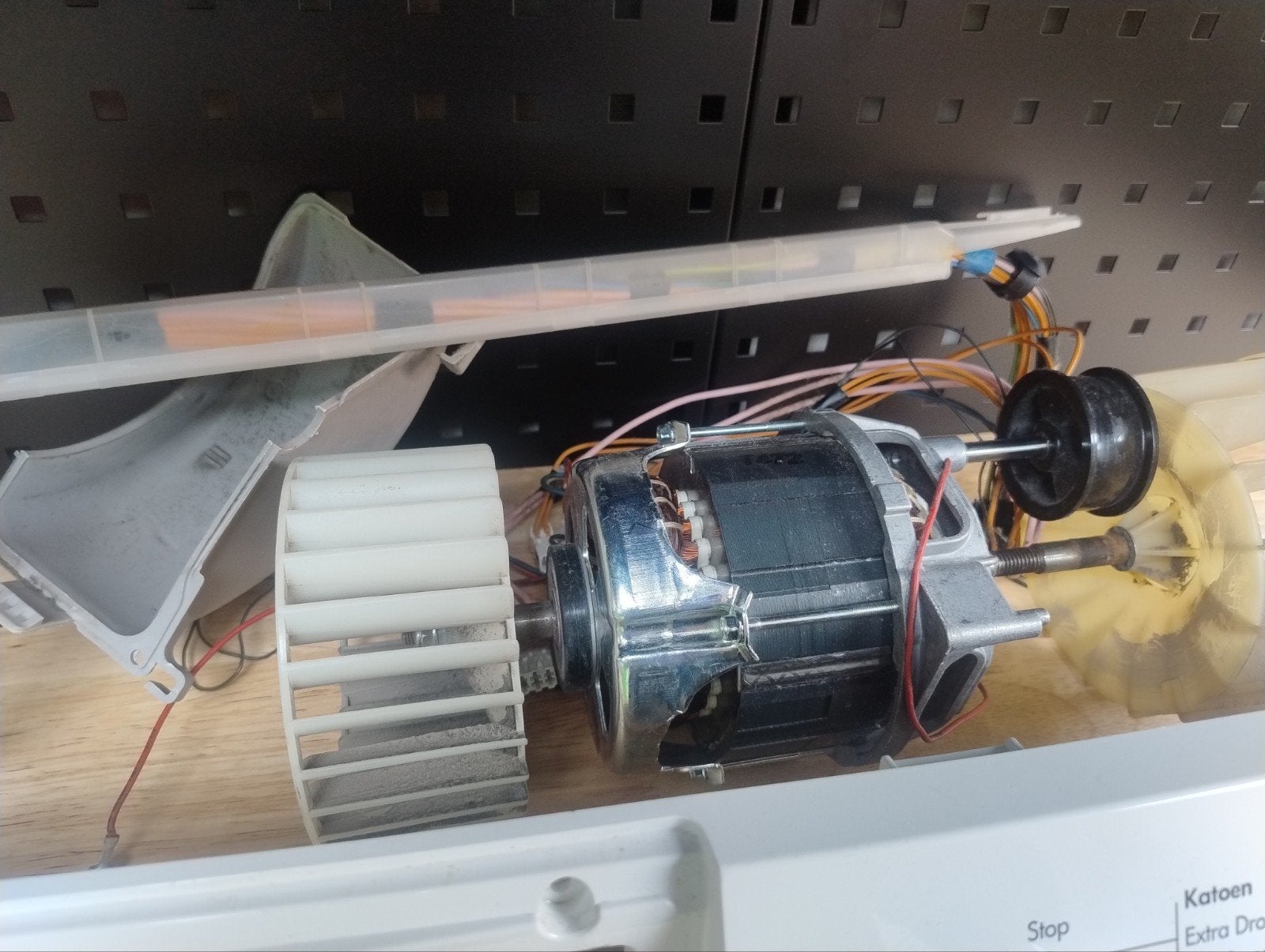 Proteq wasdroger onderdelen - motor, ventilator, bediening, Ophalen of Verzenden, Gebruikt