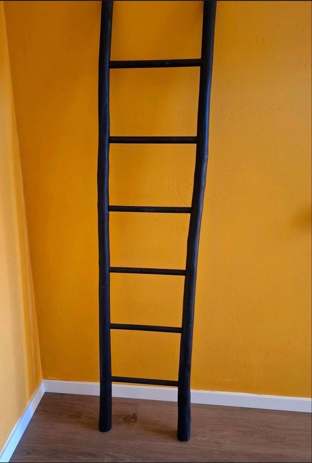 Decoratieve houten ladder - Zwart, Huis en Inrichting, Ophalen