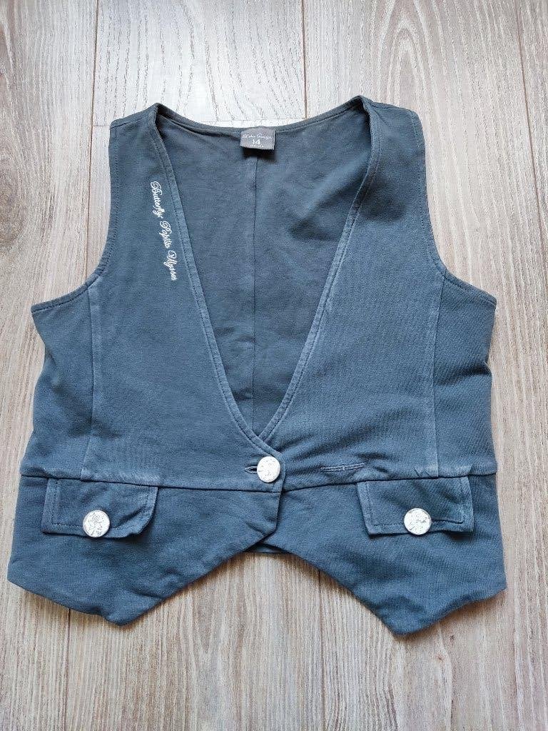 Donkergrijs gilet Baker Bridge maat 14 (maat 158/164), Gebruikt, Meisje, Trui of Vest, Ophalen of Verzenden