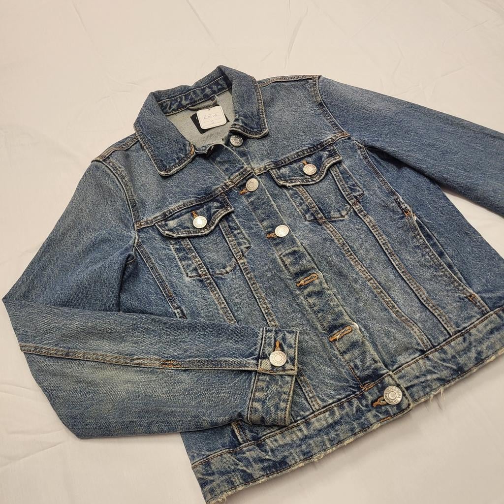 Zara spijkerjasje maat S, Blauw, Zara, Ophalen of Verzenden, Zo goed als nieuw