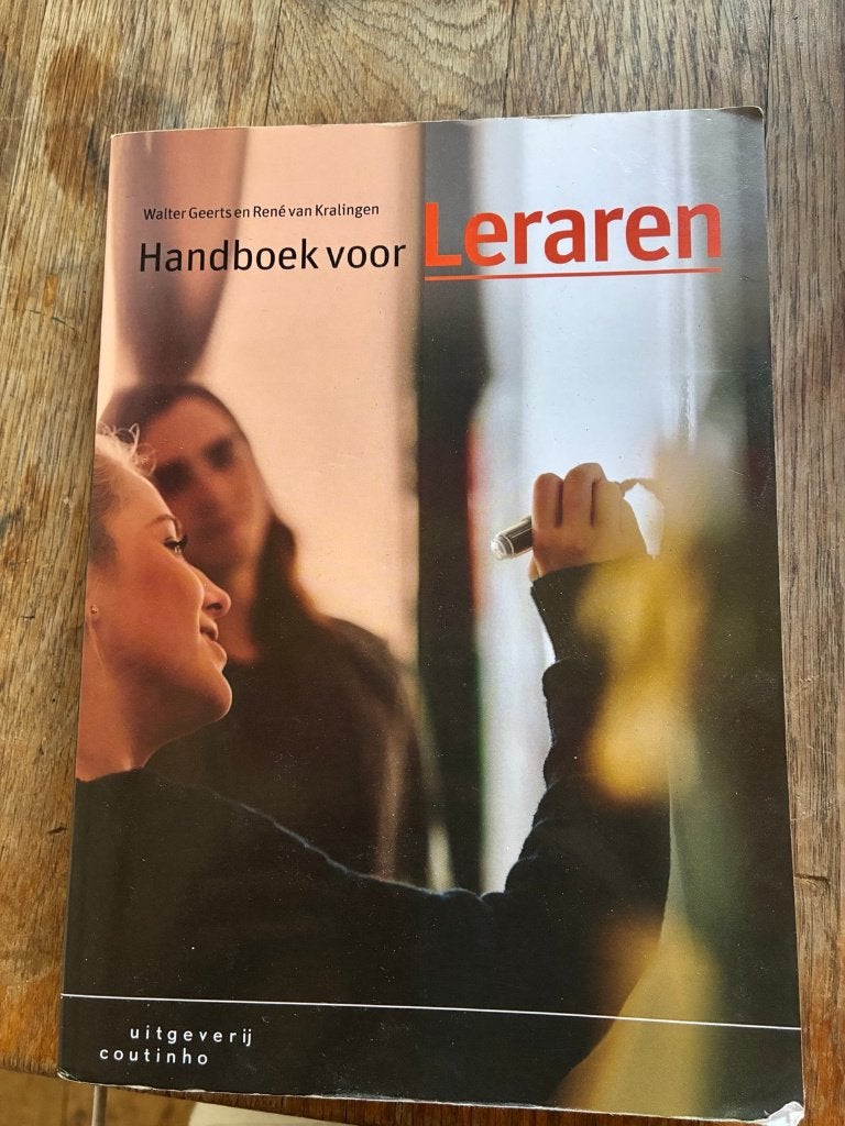 Handboek voor Leraren 3e druk, Boeken, Walter Geerts en René van Kralingen, Zo goed als nieuw, Alpha, HBO