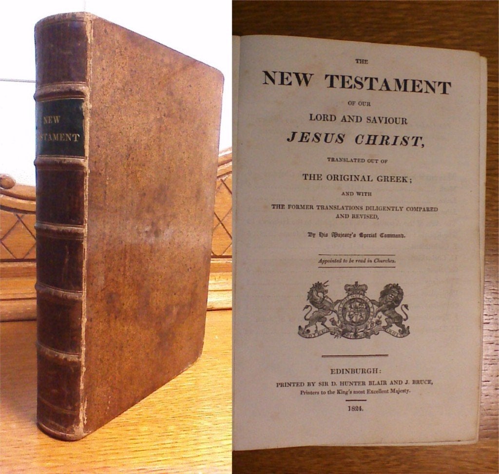The New Testament of our Lord and Saviour Jesus Christ-1824, Ophalen of Verzenden, Bijbel
