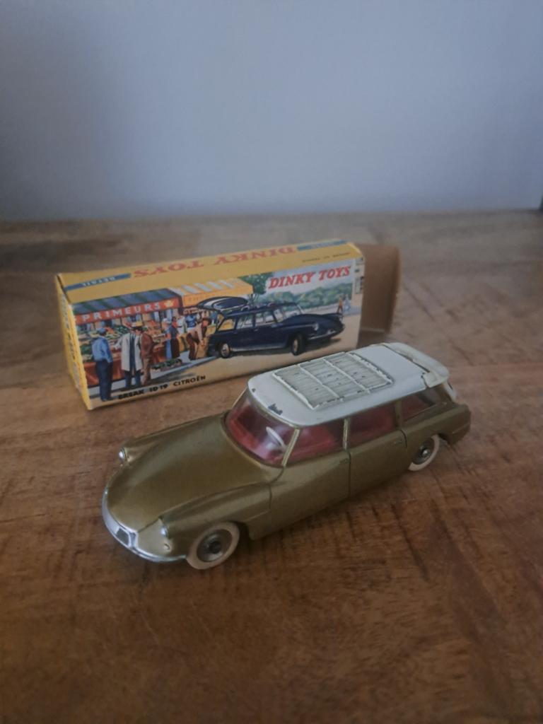 Dinky toys meccano france model citroen break id 19 ev9, Antiek en Kunst, Ophalen of Verzenden