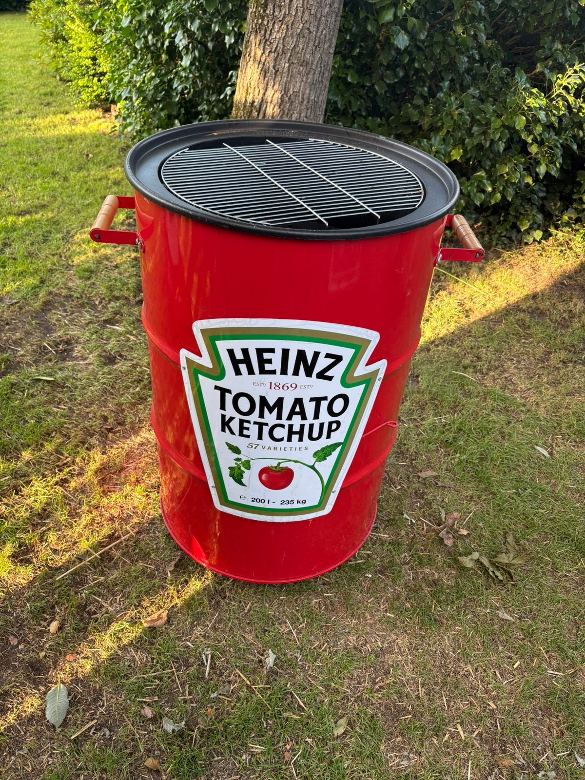 BBQ in heinz olie drum. NIEUW!!, Tuin en Terras, Ophalen, Zo goed als nieuw
