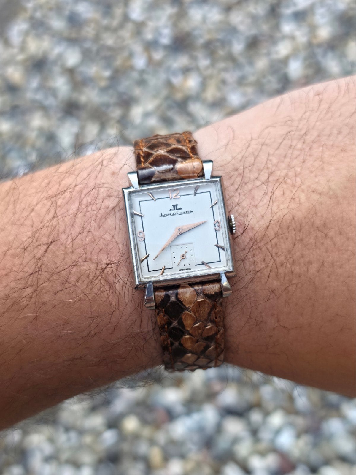 Zeldzame Vintage Jaeger-LeCoultre horloge Cal. 417 (ca. 1945, Overige merken, Staal, Met bandje, Polshorloge