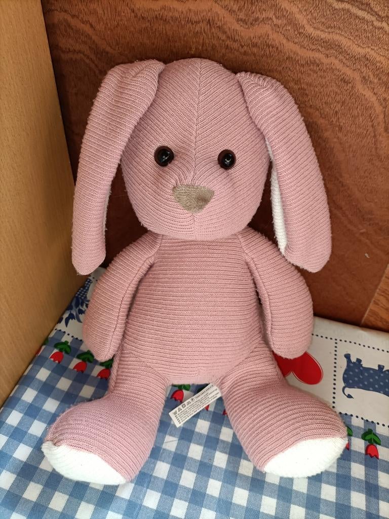 Hema roze konijn knuffel 35 cm groot, Ophalen of Verzenden, Zo goed als nieuw, Konijn
