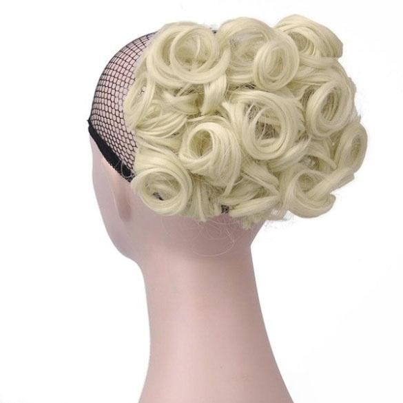 AANBIEDING : Chignon elastisch haarstukje / vlinderkam kleur, Verzenden, Nieuw, Pruik of Haarverlenging