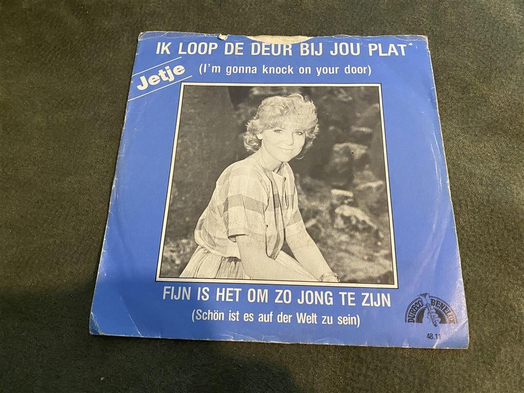 Ik loop de deur bij jou plat Jetje [699], Verzenden, Zo goed als nieuw, Nederlandstalig