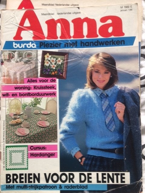 tijdschrift Anna januari 1986, Ophalen of Verzenden, Gelezen, Damesbladen