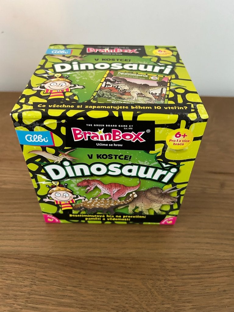 BrainBox Dinosauriërs-Het Geheugenspel, Tsjechisch, Nieuw!, Vijf spelers of meer, Ophalen of Verzenden, Nieuw, Brain Box Dinosauriërs