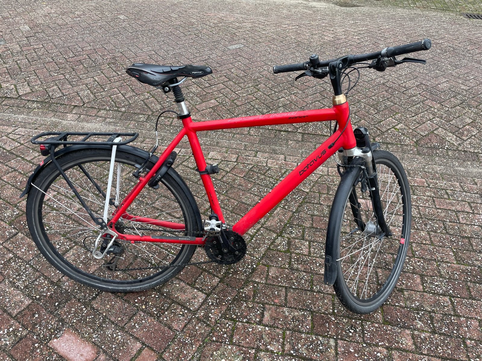 Batavus Zonar herenfiets, Ophalen, Gebruikt, Velgrem, Versnellingen