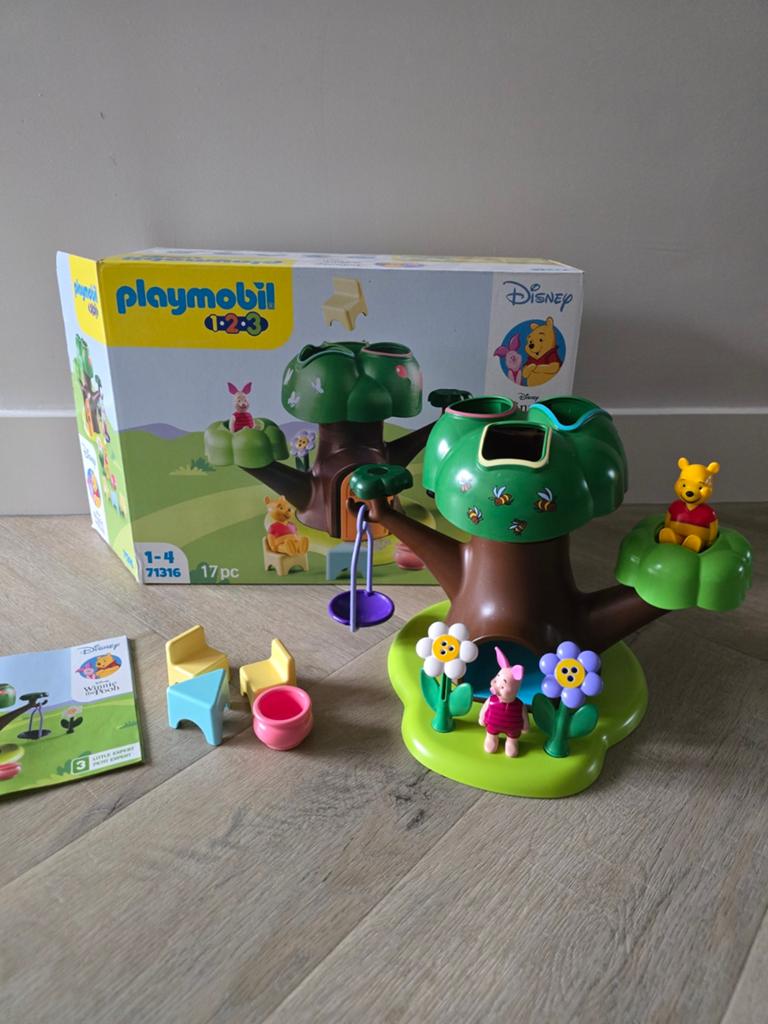 Playmobil 1.2.3 Disney Winnie de Poeh Boomhut -
71316, Ophalen, Zo goed als nieuw, Complete set