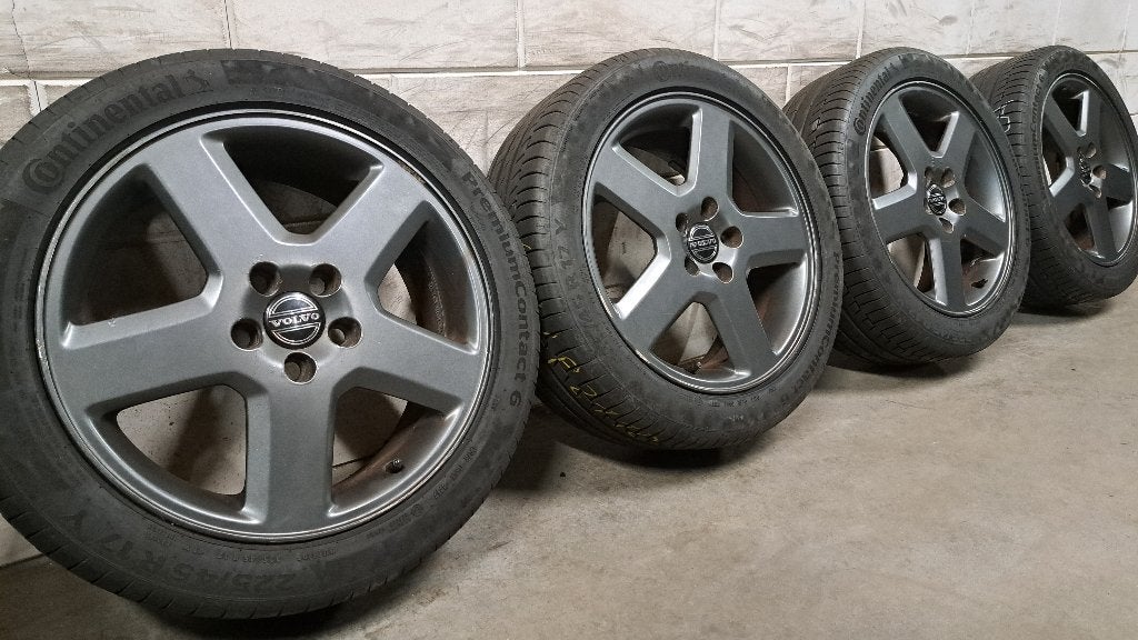 Antraciete velgen V40 V50 C30 S40 V60 V70 225/45/17, Gebruikt, Banden en Velgen, 17 inch, Ophalen of Verzenden
