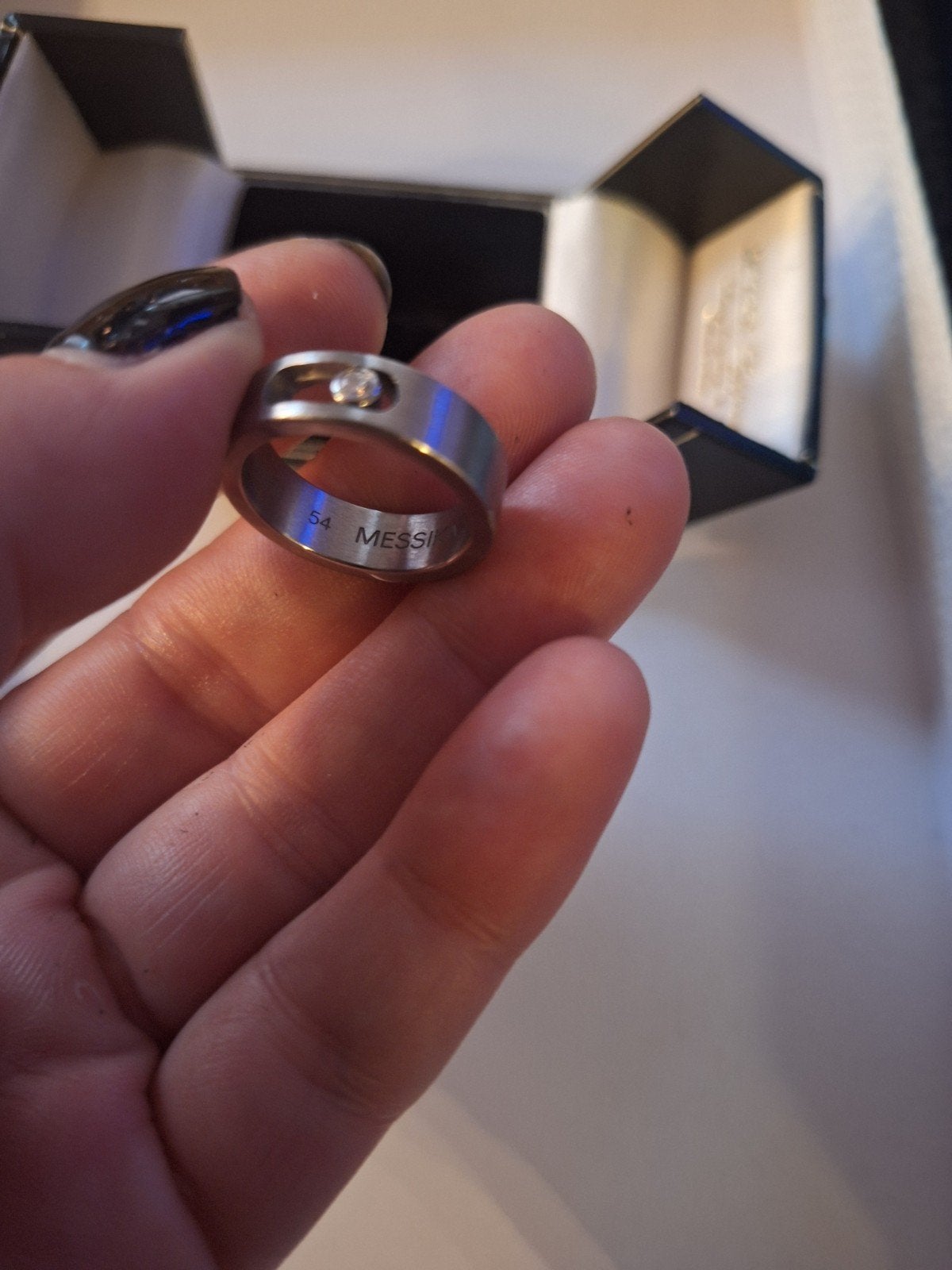 Messika move titanium ring met Diamant, Sieraden, Tassen en Uiterlijk, Overige materialen, Verzenden, Dame of Heer, Met edelsteen