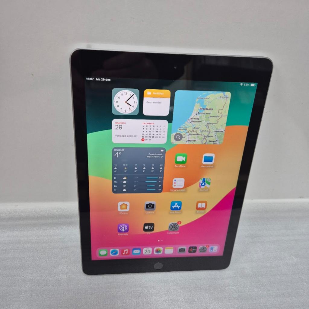 Apple iPad 2018 (6de gen) 32GB Space Gray Zeer net, Computers en Software, Apple iPads, Apple, Zo goed als nieuw, Support@apple.com