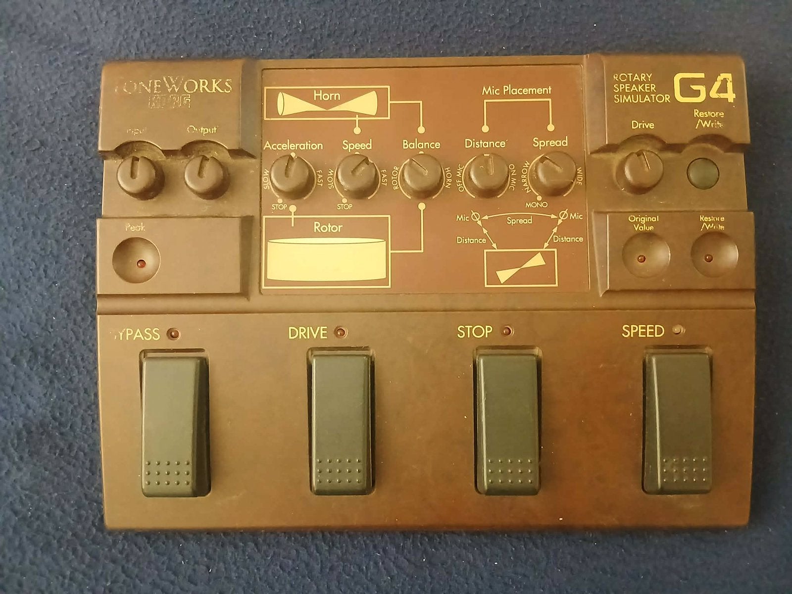 Korg G4 Toneworks Rotary speaker Simulator - Mayer Bonamassa, Muziek en Instrumenten, Effecten, Ophalen of Verzenden, Gebruikt