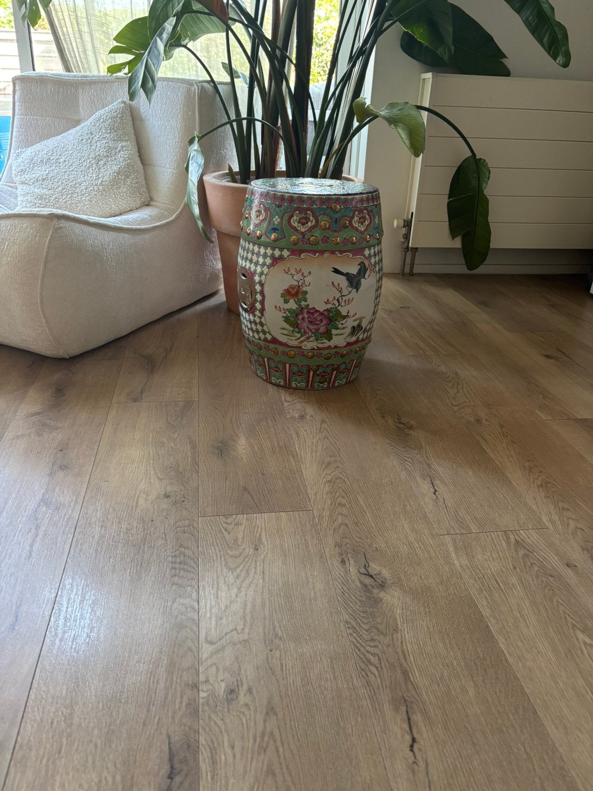 Chinese porseleinen garden stool / kruk – handbeschilderd –, Ophalen, Gebruikt, Overige materialen