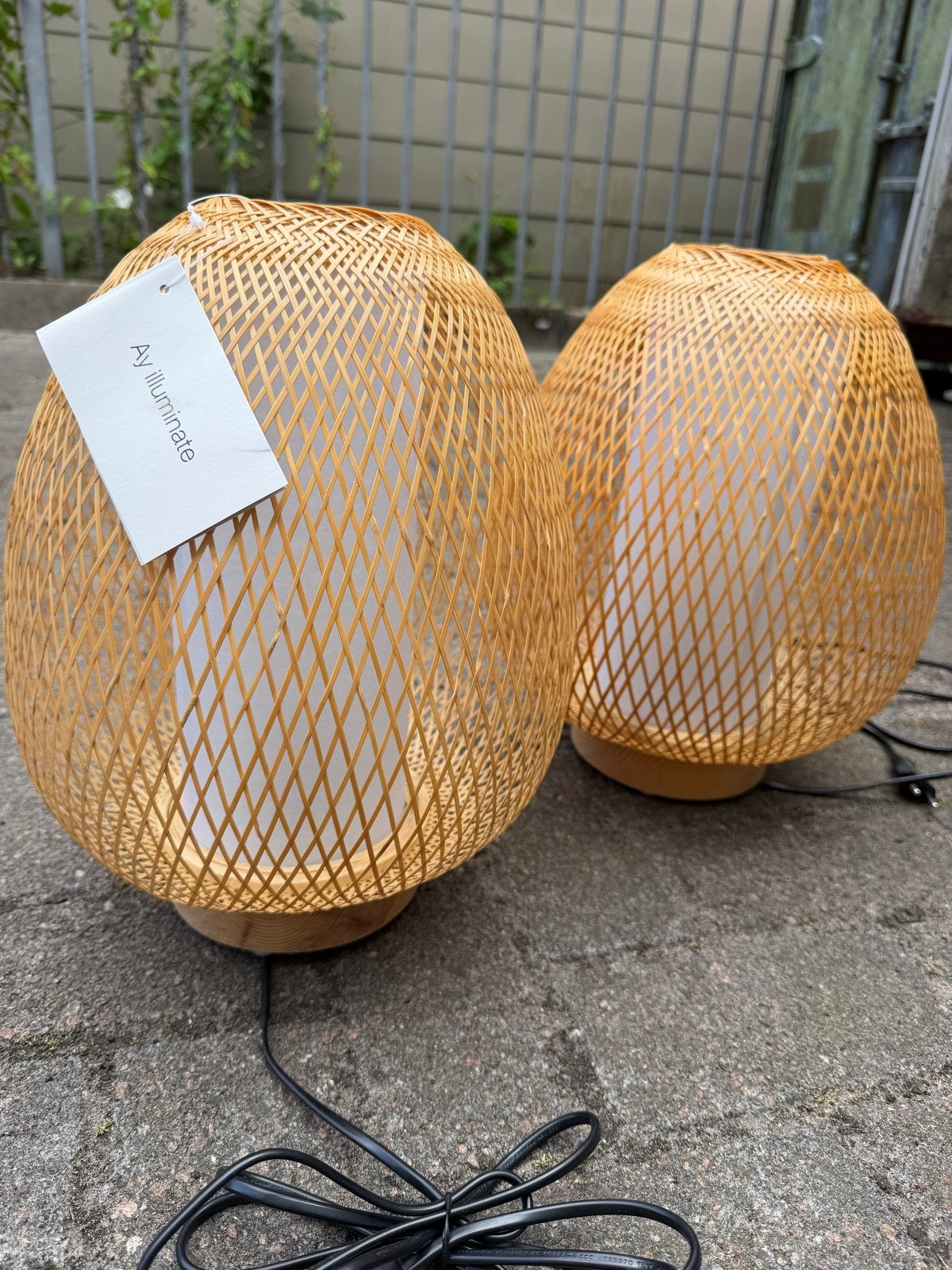 Nieuwe Ay Illuminate Grote Lampen - Prijs per stuk, Ophalen of Verzenden, Nieuw, Natuurlijk materiaal, Overige fittingen