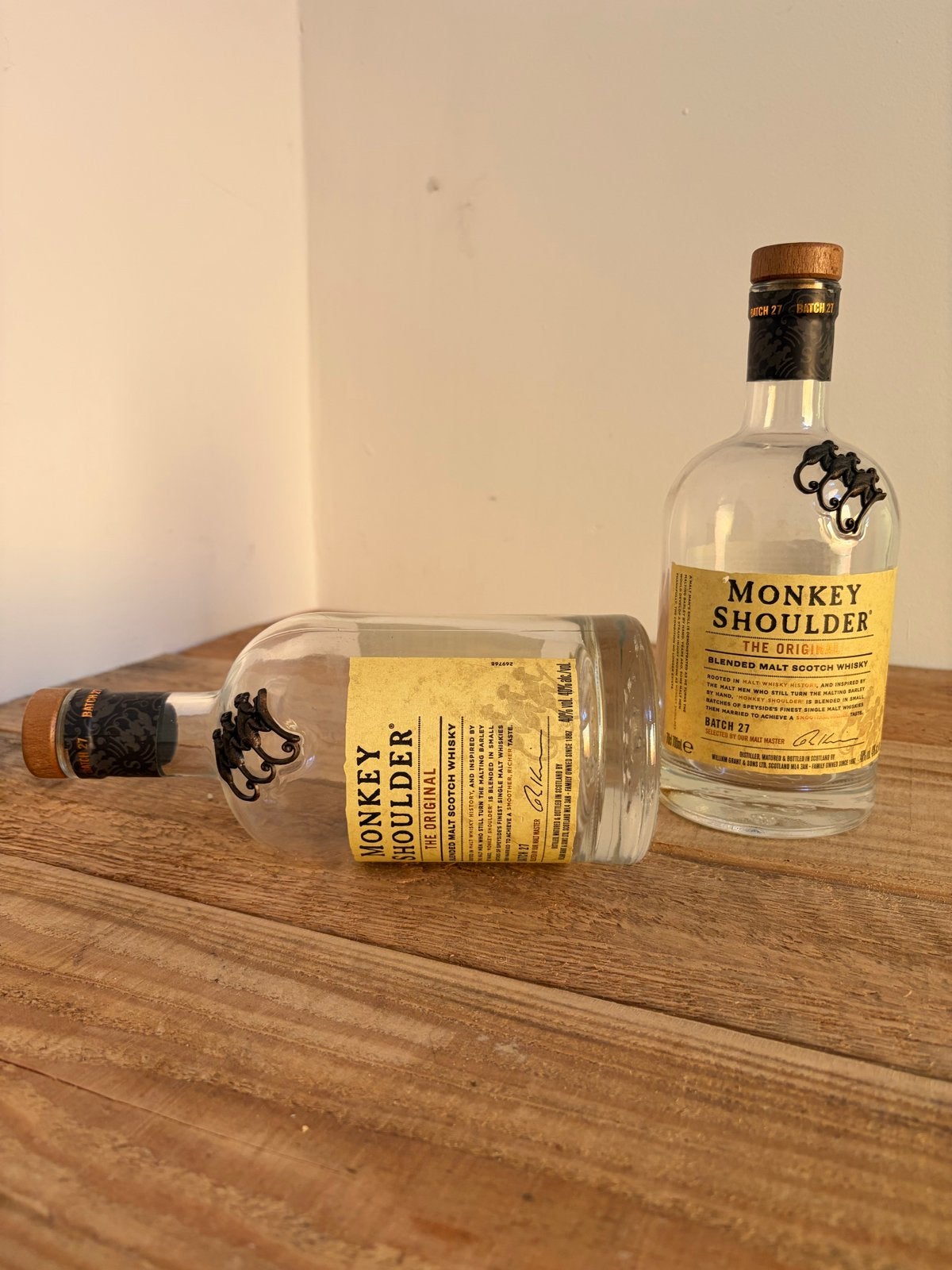 Lege Monkey Shoulder flessen - Perfect voor decoratie, Ophalen