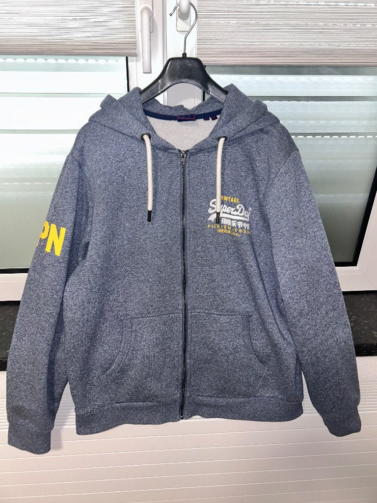 superdry vest, Blauw, Overige maten, Ophalen of Verzenden, Gedragen