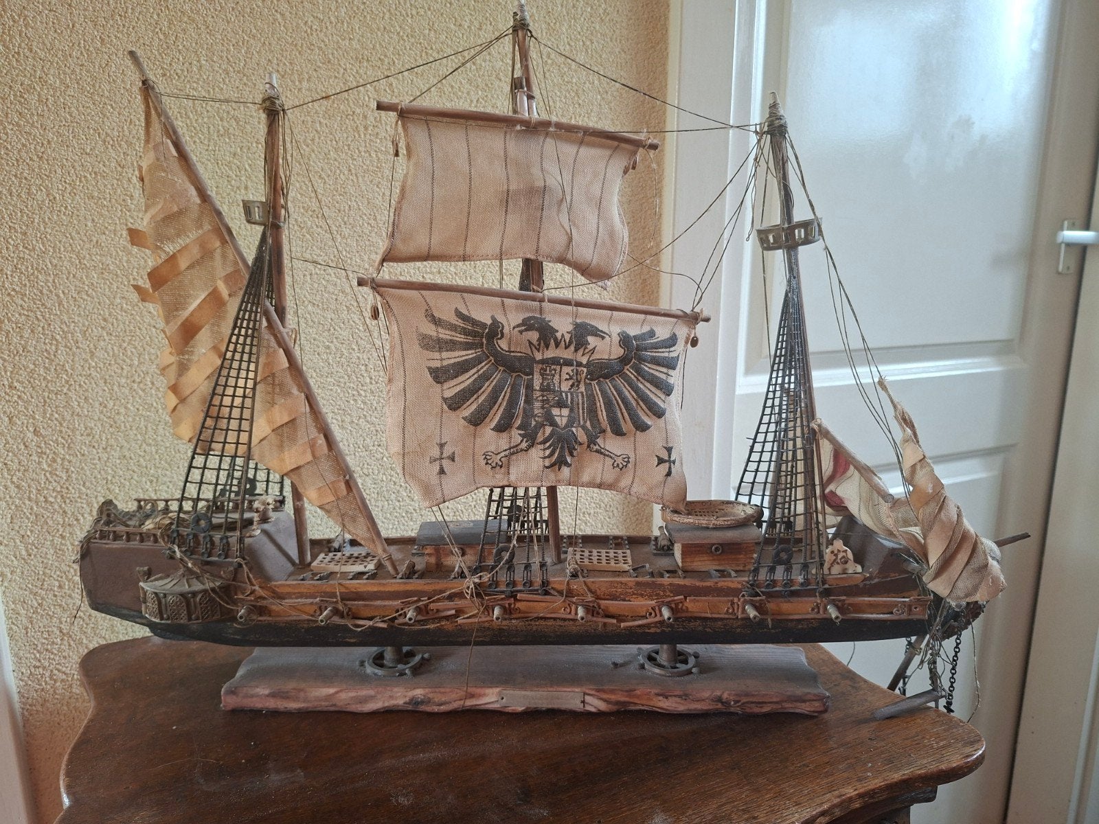 antieke modelbouw schip Galeaza siglo XVI, Ophalen, Gebruikt, Overige merken
