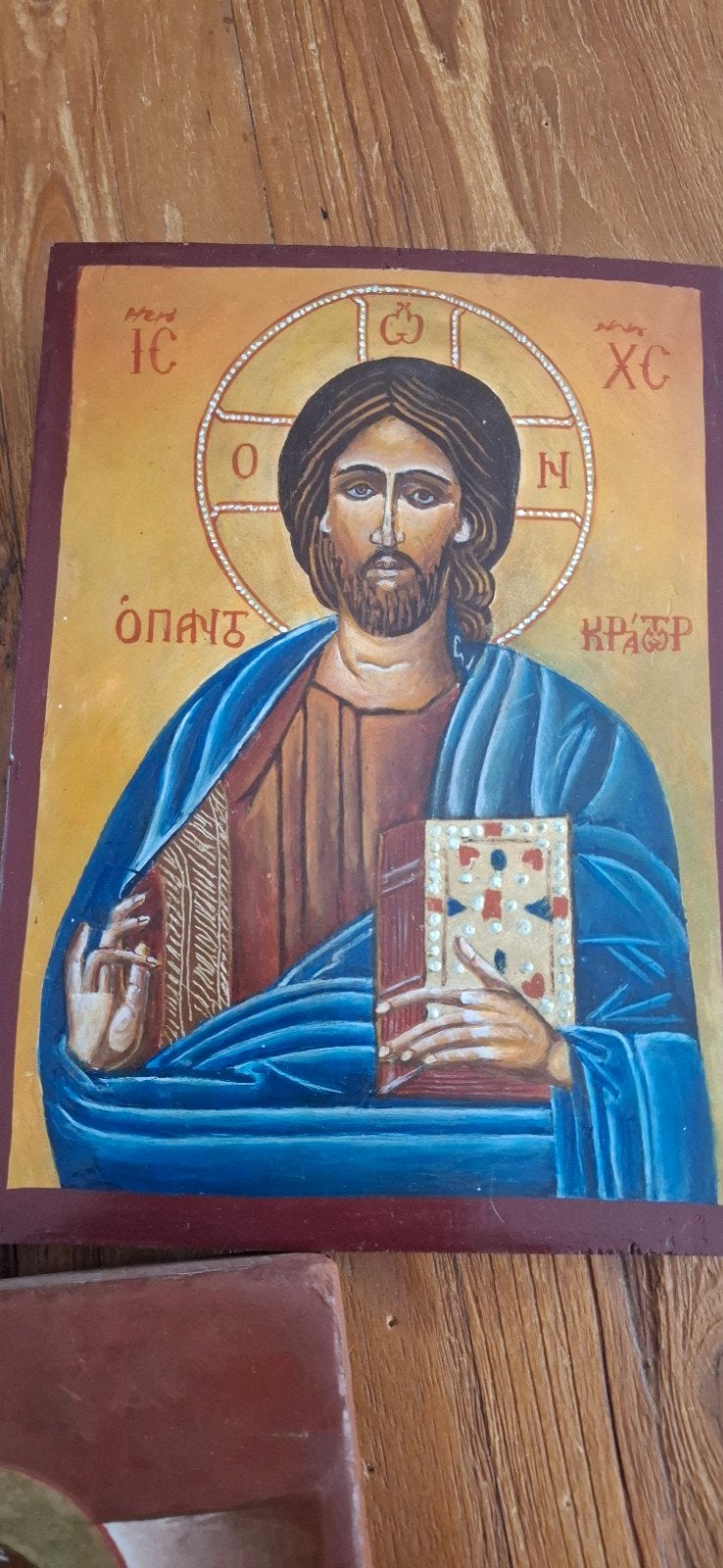 Set van 3 handgeschilderde Byzantijnse iconen, Antiek en Kunst, Antiek | Religie, Ophalen
