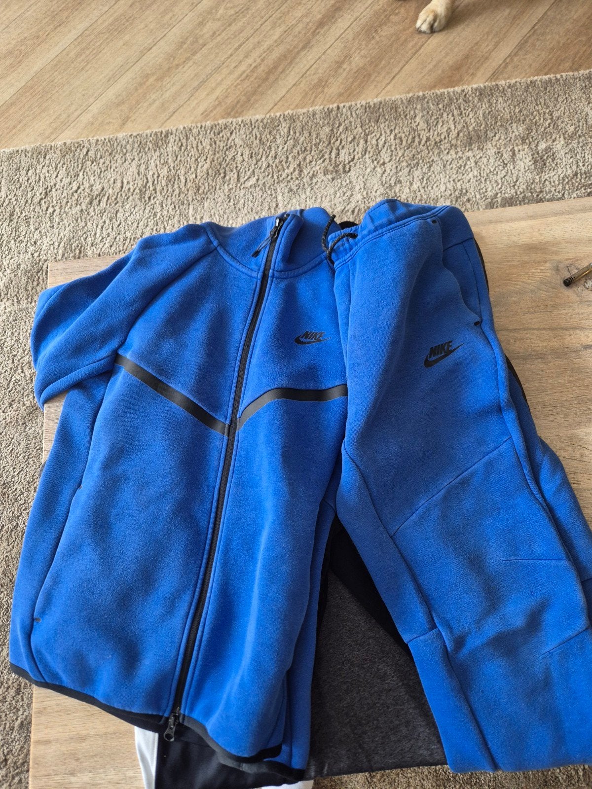 Nike Tech Fleece Trainingspak - Blauw - Maat S, Ophalen of Verzenden, Gedragen, Nike
