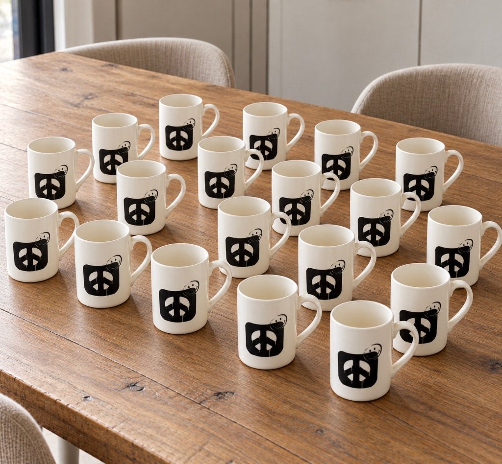 Partij design mokken van SERAX nieuw Smiley nieuw 90 x, Overige merken, Nieuw, Ophalen of Verzenden, Overige stijlen