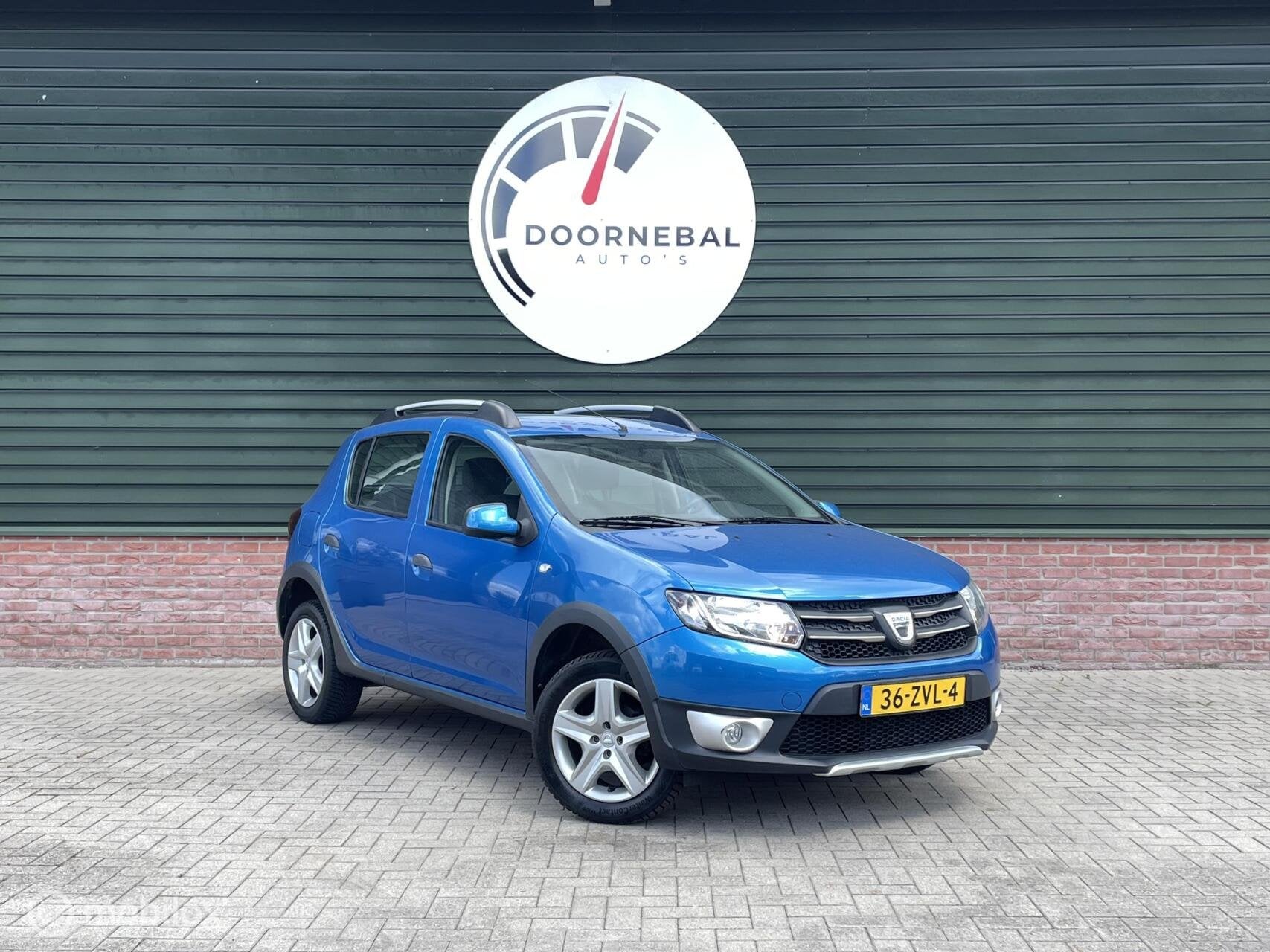 Dacia Sandero 0.9 TCe Stepway Lauréate / GAVE KLEUR / AIRCO, Auto's, Dacia, Voorwielaandrijving, Stof, Gebruikt, Blauw