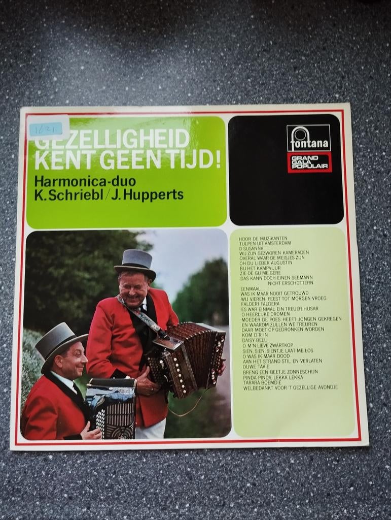 LP: Gezelligheid Kent Geen Tijd! - Schriebl & Hupperts, Gebruikt, 12 inch, 1960 - 1969, Fotohoes