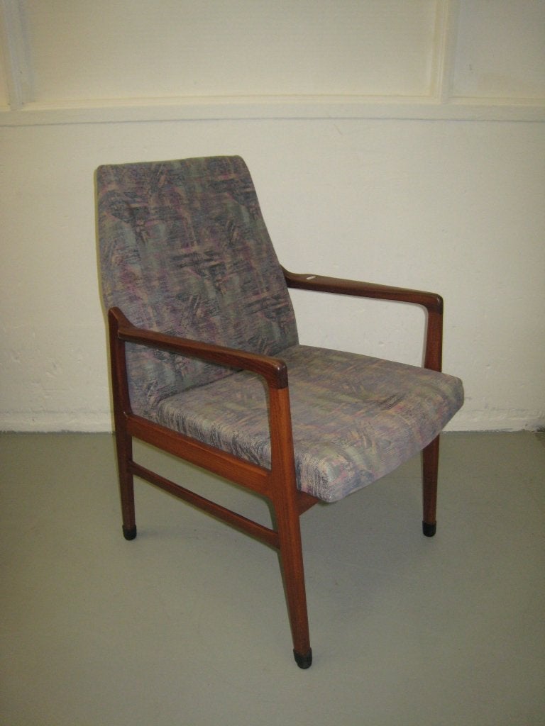 Fraaie vintage Deense teak armleunstoel, Niet ingevuld, Gebruikt, Niet ingevuld, Niet ingevuld