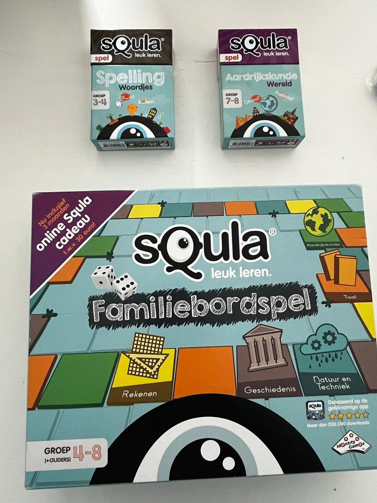 Squla bordspel en 2x spel Squla, Ophalen, Zo goed als nieuw