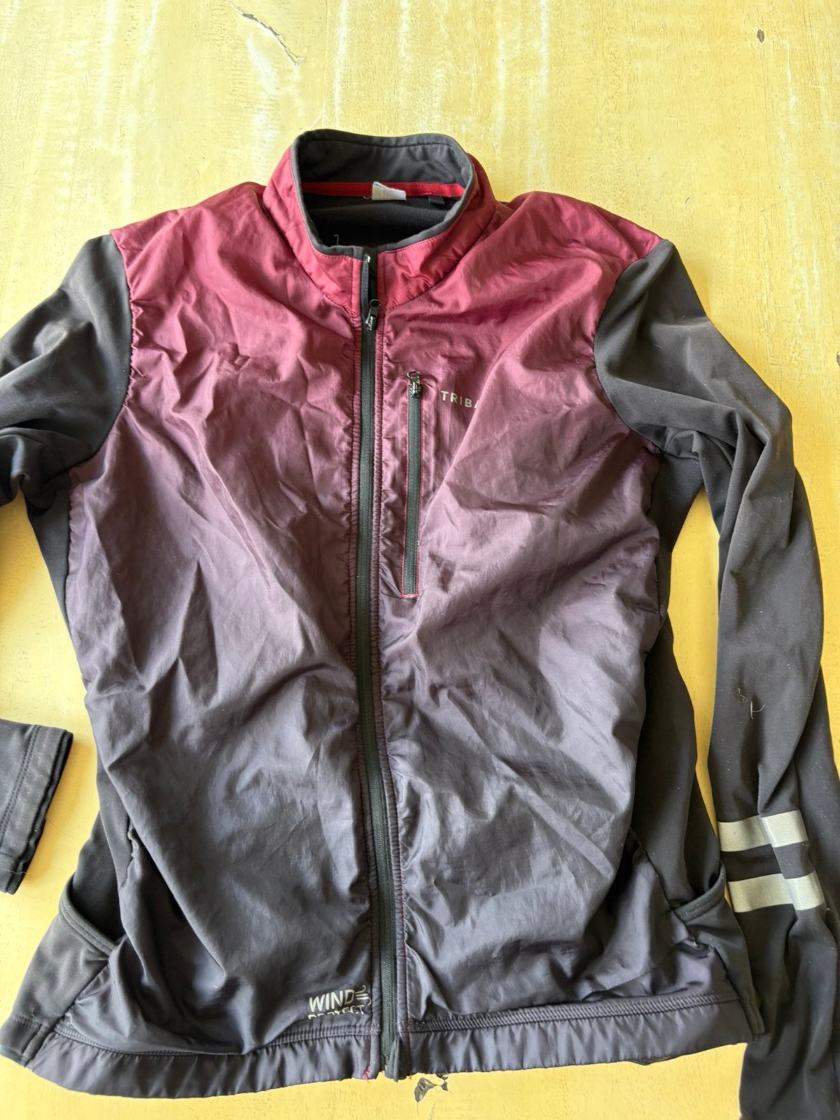 Wielershirt herfst decathlon, Ophalen of Verzenden, Zo goed als nieuw, Maat 52/54 (L), Zwart
