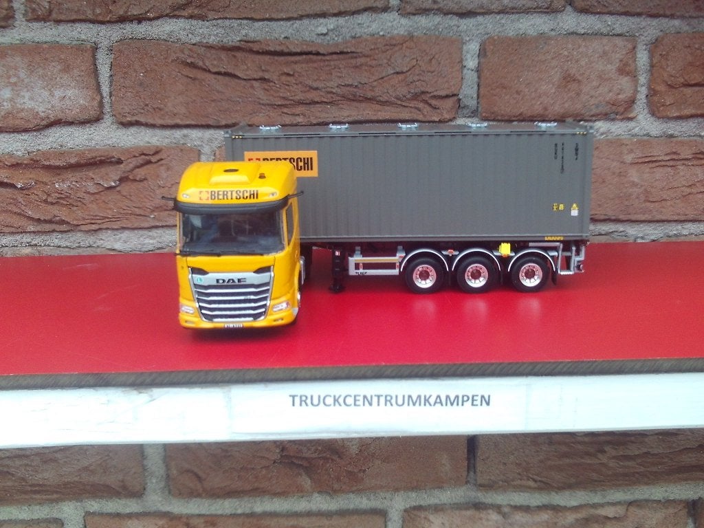 WSI  Daf  XF  met  Container  Trailer  van  Bertschi., Ophalen of Verzenden, Nieuw, Bus of Vrachtwagen, Wsi