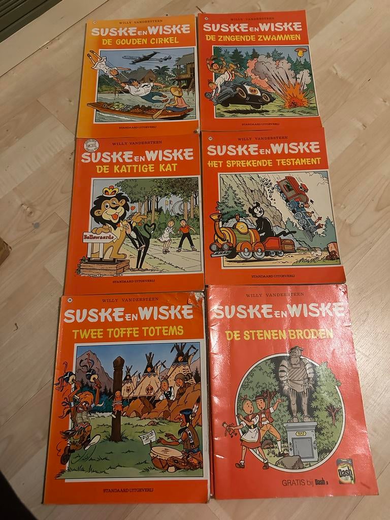 Suske en Wiske - 6 stripboeken - Diverse titels, Meerdere stripboeken, Ophalen of Verzenden, Gelezen