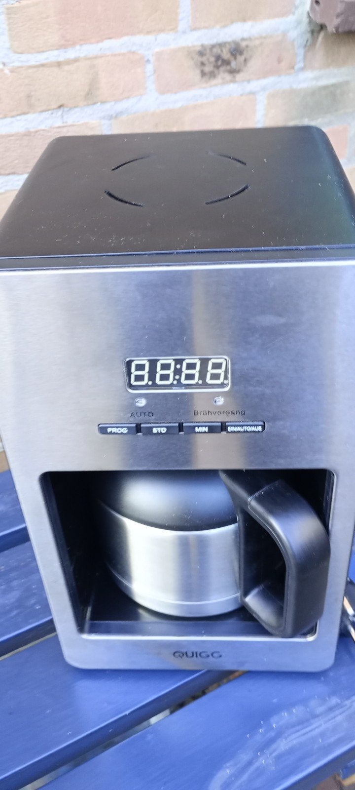 Quigg Koffiezetapparaat met Thermoskan, Ophalen, Gebruikt, Koffiemachine, Gemalen koffie