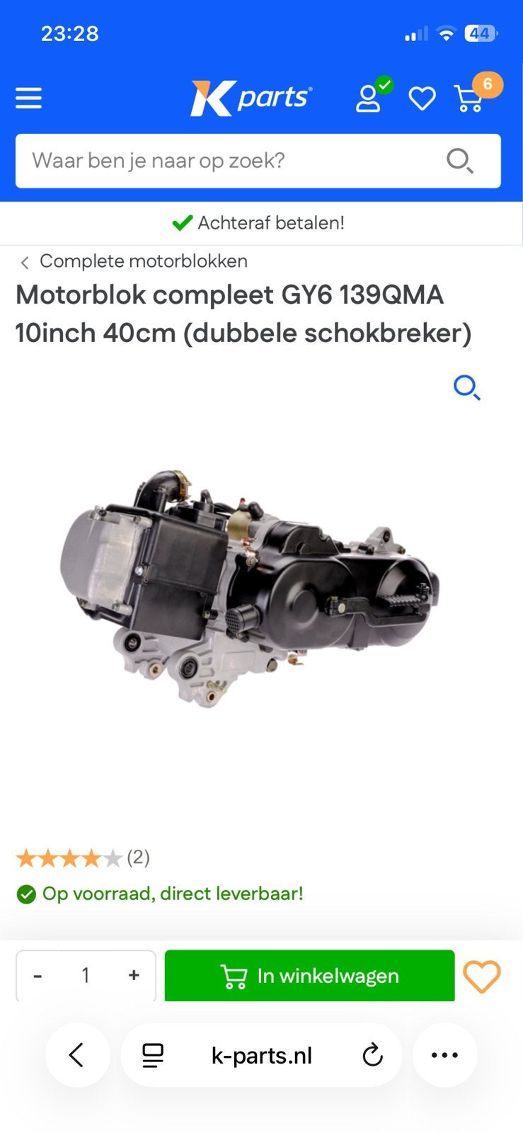 GEZOCHT gy6 motorblok voor een btc riva 4t, Ophalen of Verzenden, Zo goed als nieuw, Overige typen, Overige merken