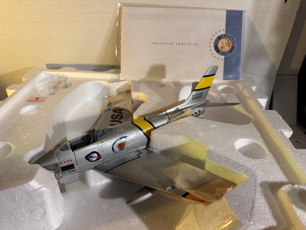 Franklin Mint 1:48 F-86E Sabre Diecast USAF 336 FIS B11E089, Ophalen of Verzenden, Nieuw, Schaalmodel